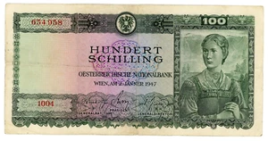 Österreich … P-124 … 100 Schilling … 1947 … Auswahl *sehr schön*🤩 - Bild 1 von 2