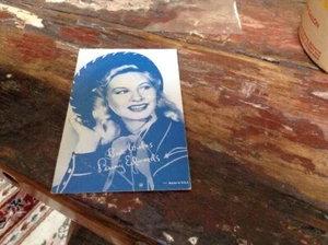Vintage Penny Edwards Fan Club Werbung Postkarte Bild 50er Jahre Schauspielerin - Bild 1 von 2