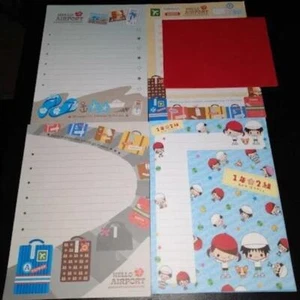 16pc LOT: TRAVEL LOVERS/CARTOON CHARACTER WRITING PAPER + ENVELOPES (4 DESIGNS) - Picture 1 of 1