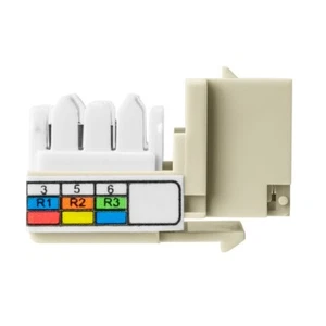 Skywalker Keystone RJ-11 Phone Jack Insert (Light Almond) - Picture 1 of 7