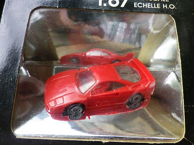 MONOGRAM MINI EXACTS HO 1:87 FERRARI F40 rouge, état neuf en boite - Photo 1/2