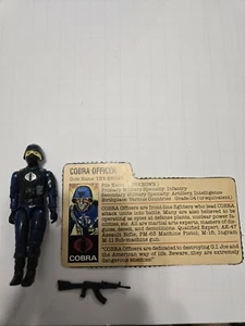 1983 Vintage G.I. GI Joe Lot 3.75 ARAH Cobra Officer v1.5 Swivel Arm *Complete - Picture 1 of 6