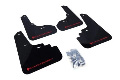 Rally Armor MF4-UR-BLK/RD para 05-09 Subaru Legacy GT/Outback Mud Flap rojo Foto 1 de 4