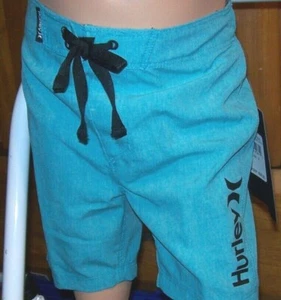 NEW Hurley sz 18 heather turquoise boys swim board shorts swimsuit - Picture 1 of 2