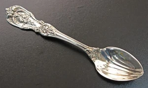 Reed & Barton Sterling Francis I Grapefruit / Orange Spoon Ribbed Bowl MONO D - Picture 1 of 3