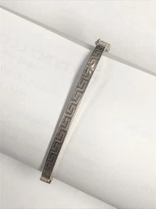 Vintage Roberto Magi Spring Hinged Bracelet Sterling Silver Italy 6 7/8 " Wrist - Picture 1 of 16