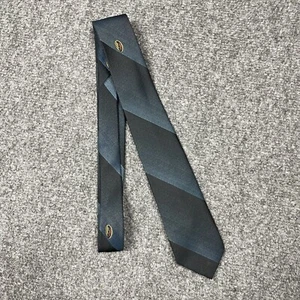 Corbata a rayas de sombra vintage años 50 Dacron poliéster azul negro rockabilly atómico - Imagen 1 de 8