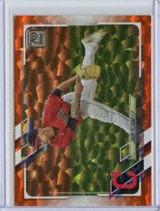 Topps Orange Foil 2021 #403 serie Zach Plesac #016/299 - Imagen 1 de 1