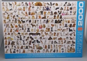 The World of Dogs Jigsaw Puzzle 2000 Piece Eurographics NEW Sealed - Picture 1 of 4