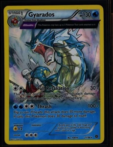 1x Pokémon TCG Full Art Gyarados 21/98 XY - Ancient Origin Reverse NM 0404#253-254 - Bild 1 von 4