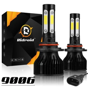 2x 4-sides 9006 LED Headlight Bulb Conversion Kit Low Beam 6500K Super Bright - Picture 1 of 19