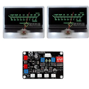 2pcs TN-90A DB VU Panel Meter Header Audio Amplifier Level Backlight w/ Driver - Picture 1 of 6