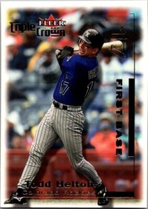 2001Fleer Triple Crown#8Todd HeltonColorado Rockies