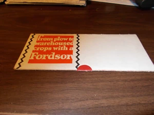 Folleto de ventas por correo de tractores Fordson de la década de 1920 - Imagen 1 de 3