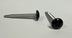 90 BLACK Screws #10 x 1 1/2" Truss Self Tapping Sheet Metal Cargo Trailer OEM - Picture 1 of 1