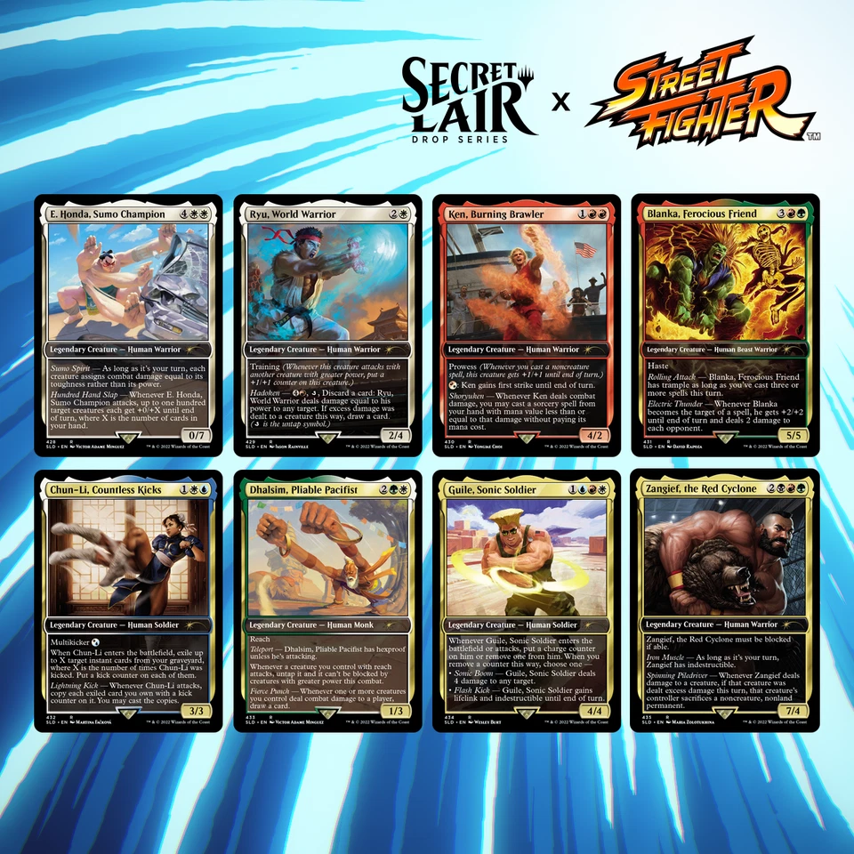 Magic the gathering/ Secret Lair Drop Februar 2022/ Street Fighter NON Foil - Bild 1 von 4