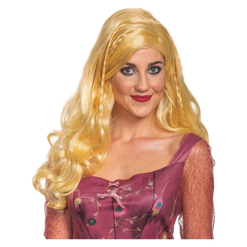 Disney Hocus Pocus Sarah Deluxe Adult Costume Wig | One Size - Image 1 of 1