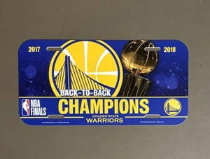 NBA Golden State Warriors 2017 2018 Champions matrícula ¡¡NUEVO!!! - Imagen 1 de 2