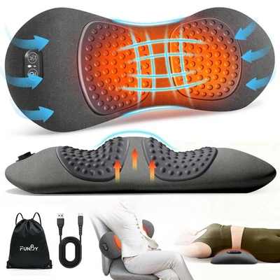 Almohada de soporte lumbar eléctrica 3 en 1 columna lisa triple fusión masajeador de espalda Foto 1 de 4