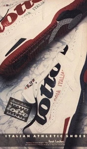 Lotto Schuhe 1988: Italian Athletic Vintage Print Ad - Bild 1 von 1