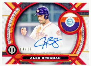 2023 Topps Tribute Alex Bregman Autographed Patch   #AP-AB  04/10 Beautiful Card - Imagen 1 de 2