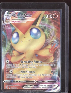 Victini VMAX 2021 Pokemon Battle Styles Holo Rare VMAX 022/163 - Picture 1 of 2