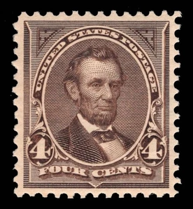 MOMEN: US STAMPS #269 MINT OG NH CROWE CERT GRADED XF-SUP 95 LOT #95504 - Picture 1 of 3