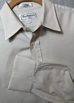 Camisa de vestir Burberrys of London vintage años 80 90 abotonada para hombre 15-33 Burberry Foto 1 de 4