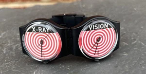 Rare Vintage Double X-ray Vision by Jeremy Scott Swatch Watch- GZ252 Excellent - Picture 1 of 21