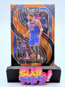 Panini Select Karl-Anthony Towns #114 Premier Level Orange Flash Prizm 2024-25 - Imagen 1 de 2