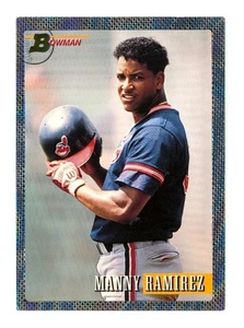 Bowman Manny Ramírez 1993 lámina #365 Top Prospect Cleveland Indians MLB béisbol - Imagen 1 de 3