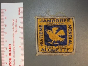 Distintivo Boy Scout World Jamboree 1955 Alouette Subcamp 8515MM - Foto 1 di 1