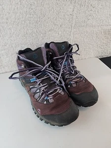 Merrell All Out Blaze ~ Pflaume ~ Damen 8,5 ~ Leder Schnürschuhe Wanderschuhe Wanderer - Bild 1 von 8