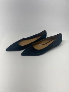 Sam Edelman Wanda spitz zulaufend schwarz Veloursleder flach Größe 12 - Bild 1 von 10
