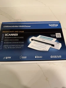 Brother DS-920DW Wireless Duplex Mobile Color Page Scanner -White Factory Sealed - Picture 1 of 6