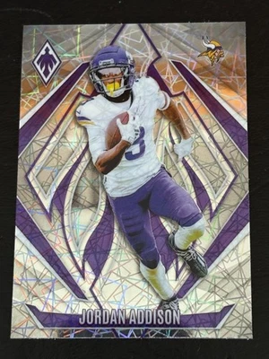 Jordan Addison 2024 Panini Silver Phoenix Lazer #84 Minnesota Vikings - Image 1 of 2