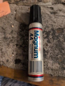 VINTAGE Sanford Magnum 44 Permanent Marker Smelly Black Ink Tested Wide Tip - Picture 1 of 1