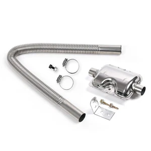 Car Parking Diesels Air Heater Set 23.6" Exhaust Pipe & 0.94" Silencer swAuM - Picture 1 of 9