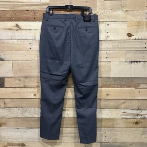 Neu mit Etikett Banana Republic maßgeschneiderte Passform Hose 35 x 29 grau knitterarm spitz zulaufend - Bild 1 von 7