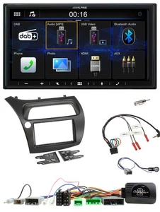 Alpine Bluetooth 2DIN Lenkrad DAB USB Autoradio für Honda Civic 2006-2012 - Bild 1 von 12