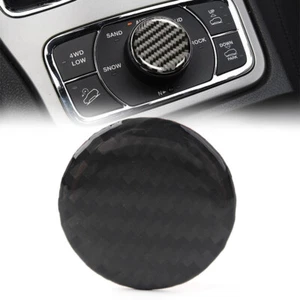 Knopfabdeckung für Mittelkonsole für Jeep Grand Cherokee 2011–22, schwarzes Auto - Bild 1 von 8