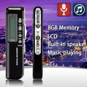 8GB 650Hr USB LCD Screen Digital Audio Dictaphone MP3 Voice Recorder SH