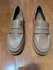 Lucky Brand Floriss maßgeschneiderte Penny-Loafer für Damen hellbraun Leder Größe 8,5M - Bild 1 von 12