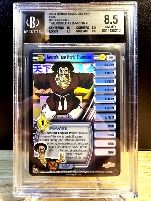 DBZ CCG DRAGON BALL Z HERCULE THE WORLD CHAMPION LV2 #56 LIMITED FOIL BGS 8.5 03 - Image 1 of 2
