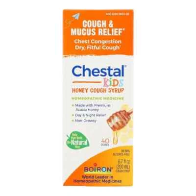 Boiron Chestal Children's Cough & Chest Congestion Syrup Honey Flavor 6.7 fl oz - Image 1 of 4