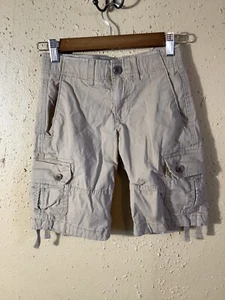 Urban Pipeline Cargo shorts Boys size 8 Beige Tan Max Flex zip button - Picture 1 of 7