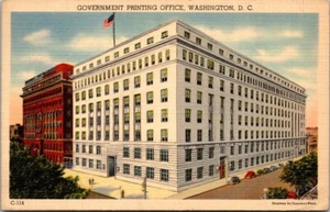 Oficina de Impresión del Gobierno Washington DC 1942 Postal de Lino de Colección publicada B28 - Imagen 1 de 2