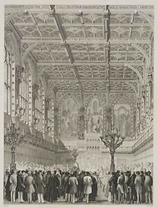 WOODS (19.Jhd) nach READ (19.Jhd), Her Majesty Proroguing Parliament, um 1870, S