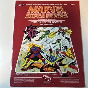 Marvel Super Heroes X-Men The Breeder Bombs MH-1 6851 TSR Game 1984 Missing Map - Picture 1 of 5