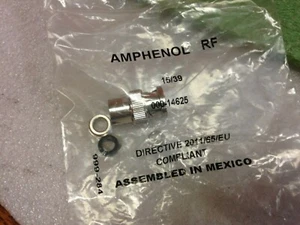 AMPHENOL 000-14625 HF Koax Stecker BNC STRT KLEMME PLG REV POL RG-58 50 *Be2a - Bild 1 von 4